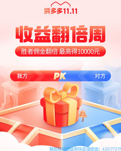 拼多多收益翻倍周5.0来啦，共同瓜分1000万！一周时间，人人可得奖