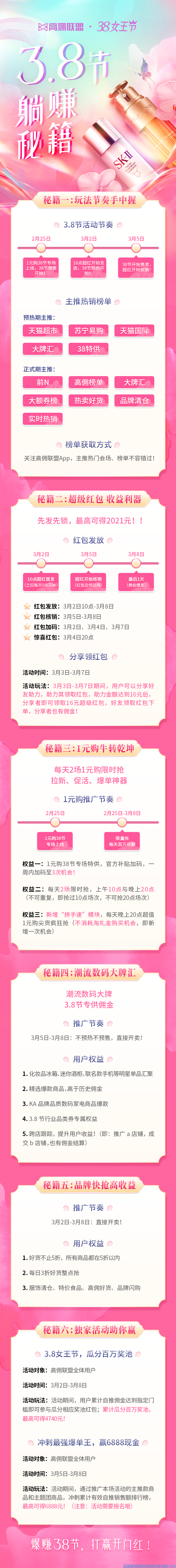 3月是爆发节，为了迎接高佣三周年！！我们将补贴百万！各种线上活动火力全开！！！(图1)