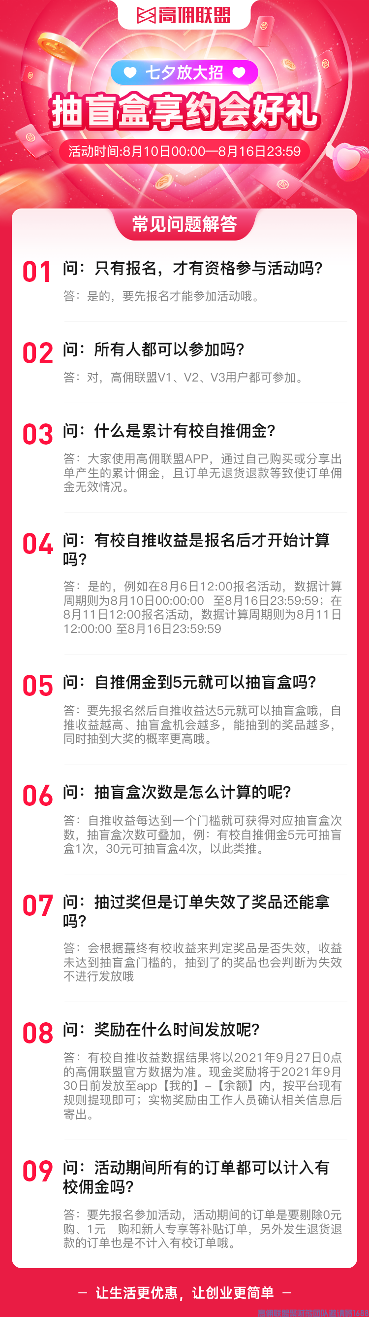 七夕又双叒叕到了，你还在为礼物烦恼？来高佣联盟，现金红包实物奖品通通都有(图3)